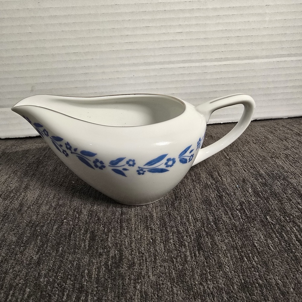 Vintage Symphony‎ In Blue Fine China Creamer Cornflower Design